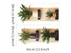 Stickere decorative Poliţe verticale cu plante verzi – pentru holuri și spații mici, 2 planşe 30x60 cm