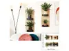 Stickere decorative Poliţe verticale cu plante verzi – pentru holuri și spații mici, 2 planşe 30x60 cm