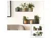 Stickere decorative Poliţe orizontale cu plante minimaliste – pentru holuri și spații mici, 2 planşe de 30x60 cm