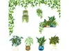 Stickere plante verzi suspendate, Folina KSY164
