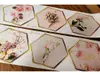 Set 6 stickere, postere autocolante cu modele florale