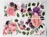 Stickere flori, Folina, trandafiri roz şi mov