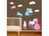 Stickere Unicorni şi prinţese, Folina, pentru copii, multicolor
