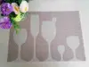 Suport farfurie masă Pahare, Folina, bej, 45 x 30 cm