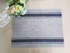 Suport farfurie masă Rita, Folina, gri cu dungi negre, 45 x 30 cm - set 2 bucati