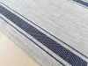 Suport farfurie masă Rita, Folina, gri cu dungi negre, 45 x 30 cm - set 2 bucati