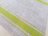Suport farfurie masă Rita, Folina, pvc gri cu dungi verzi, 45 x 30 cm- set 2 bucati
