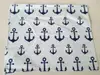Set 4 Suport farfurie textil, Folina, imprimeu cu ancore albastre, 42 x 30 cm