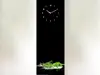 Ceas perete cu tablă magnetică Black Mirror Herbs