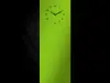 Tablă magnetică verde cu ceas
