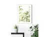 Tablou cu plante verzi Bamboo Leaves, Komar Art Poster, in rama alba, 40x50 cm