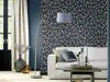 Tapet floral, albastru închis, Home Design 463088