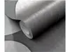 Tapet argintiu cu efect metalic și forme abstracte, Erismann Elysium 1042329, rolă de 0.53x10 metri