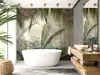 Tapet baie Charm of the Tropics, decor cu plante exotice, material Brush cu Water System rezistent la apă