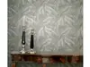 Tapet premium Marburg Whisper 36465 bej nisipiu cu frunze tropicale si efect texturat