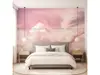 Fotototapet dormitor Cloud Wire, Komar, roz, 400x250 cm