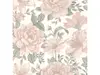 Tapet floral roz pastel, Rasch 252439