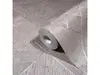 Tapet gri taupe, Marburg Ritus 35510, model geometric, aspect sidefat, vlies, rolă de 0.53x10 metri