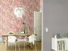 Tapet floral roz pal, superlavabil, Home Design 408331