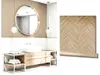 Tapet chevron bej texturat, Marburg Travertino 33376, vlies extralavabil