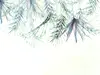 Fototapet alb cu frunze, Komar Palm Spring, 350x250 cm
