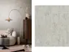 Tapet imitaţie decorativă bej nisipiu cu detalii metalice argintii, Marburg City Romance 35123, 0.53x10 metri