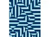Tapet modern albastru, Ugepa, model geometric cu efect metalic, Galactik L85801