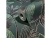 Tapet premium Marburg Whisper 36466 - decor perete accent verde cu frunze tropicale cu detalii aurii