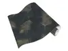 Tapet modern negru, Erismann, model frunze aurii, GMK 0257940
