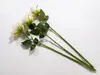 Trandafiri artificiali albi, buchet 3 flori, 50 cm înălţime