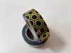 Bandă adezivă Washi Tape Gold Honeycombs, Folina, neagră cu hexagoane aurii 1.5 cm  x 10 m 