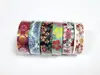 Set 6 role washi tape, benzi adezive cu flori, Folina MIX10