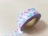 Bandă adezivă Washi Tape Pastel, Folina, model multicolor, dimensiune bandă 15 mm lăţime x 10 m lungime