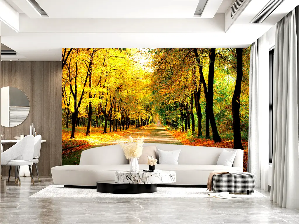 Fototapet peisaj de toamnă, Sunny day in the Autumn Park, 400x260 cm