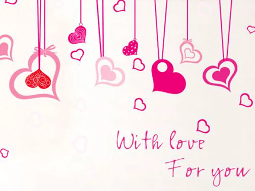 Stickere inimioare, Folina, decor roz