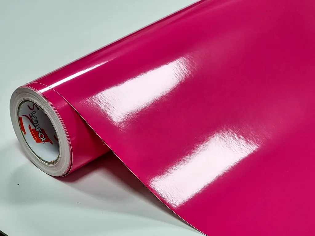 Autocolant roz lucios Oracal Economy Cal, Pink 641G041, lățime 100 cm