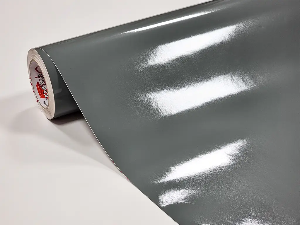 Autocolant gri lucios Oracal Economy Cal, Grey 641G071, 100 cm lăţime