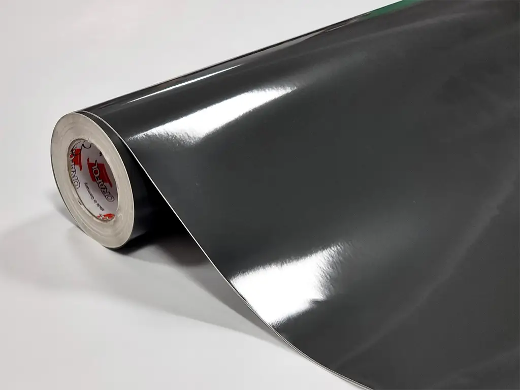 Autocolant Oracal 651G Intermediate Cal, aspect lucios, gri închis, Dark Grey, lățime 126 cm
