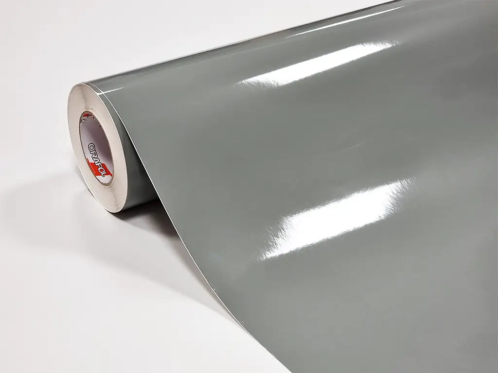 Autocolant gri lucios Oracal Economy Cal, Grey 641G074, 100 cm lăţime