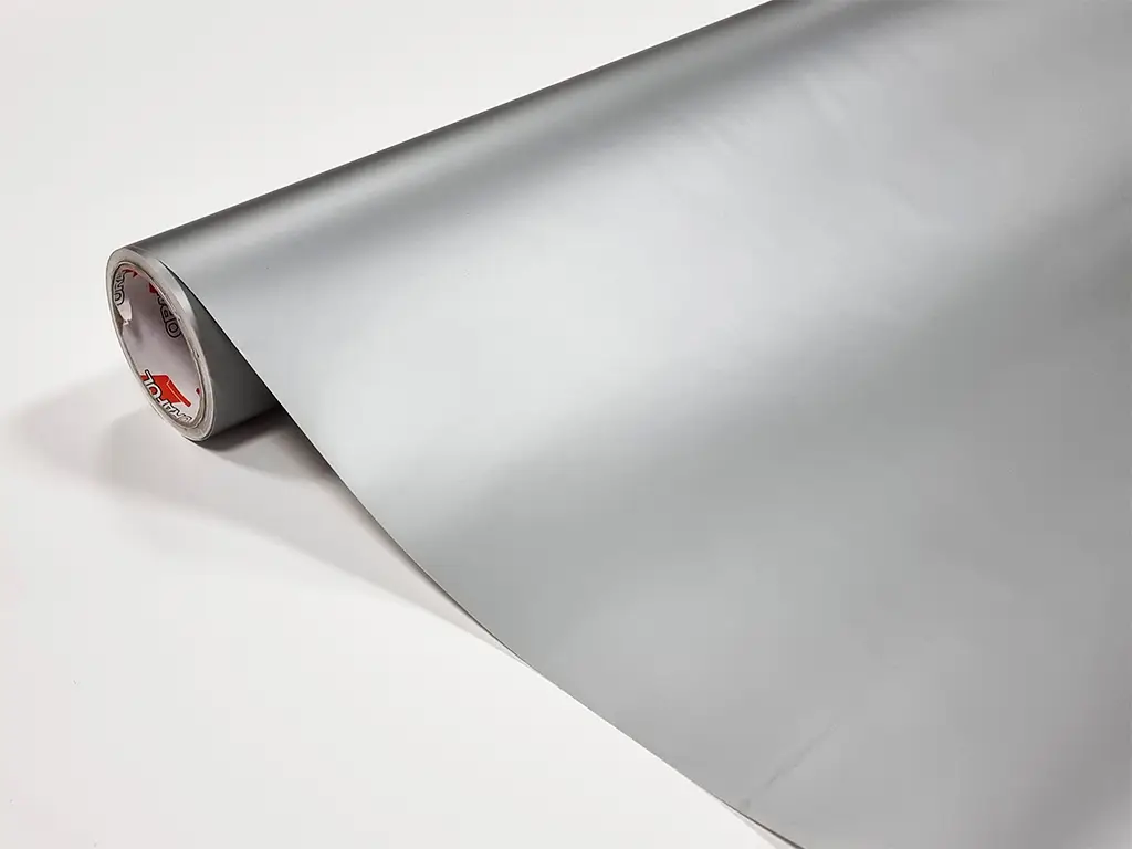 Autocolant gri argintiu mat Oracal Economy Cal, Silver Gray 641M090, 100 cm lățime