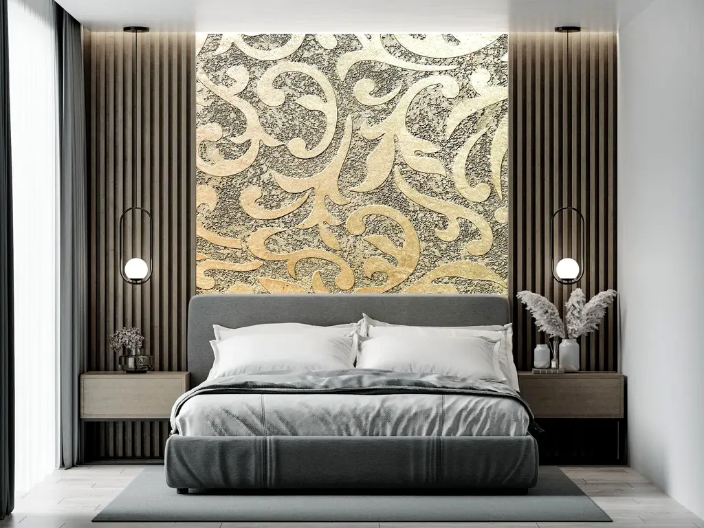 Fototapet Art Deco Stucco Texture, pentru living şi dormitor, 208x208 cm