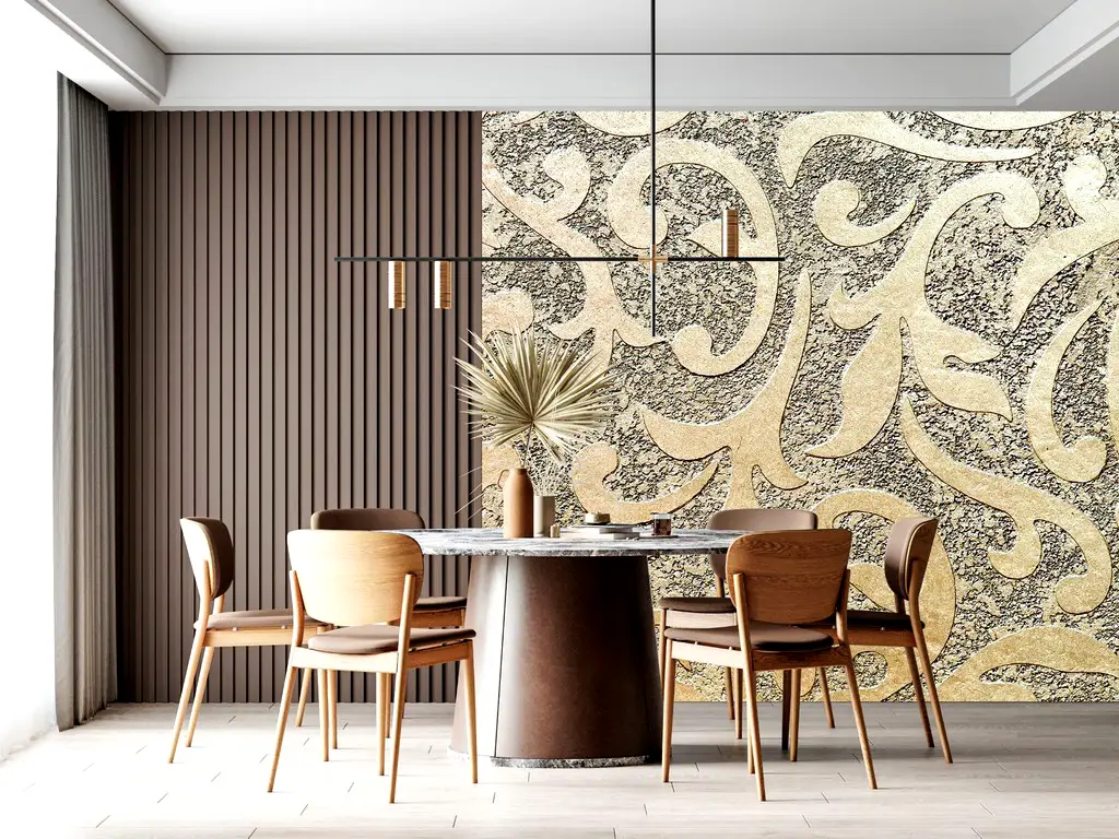 Fototapet Art Deco Stucco Texture, pentru living şi dormitor, 208x208 cm