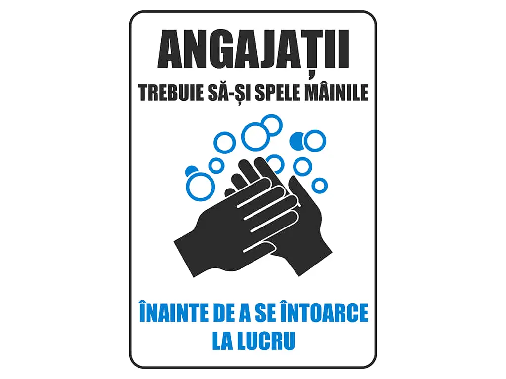 Stickere Indicații de igienă, Folina, set 4 stickere