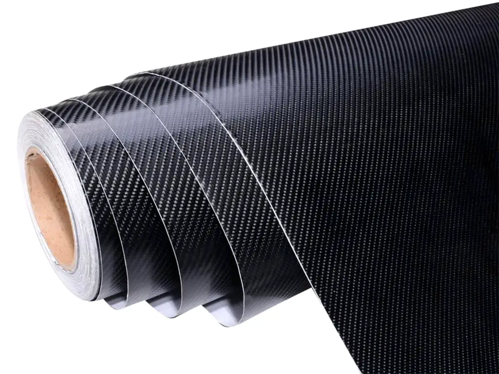 Autocolant negru carbon 4D, Folina, aspect mat, bubblefree, rolă de 152 cm x 30 metri