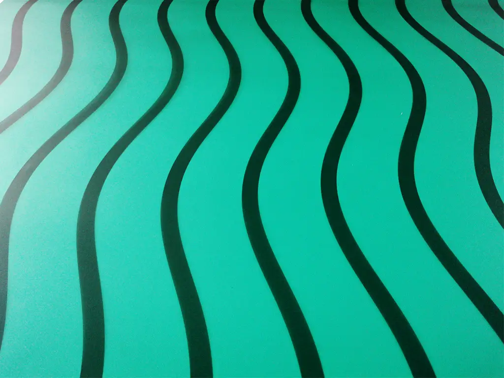 Folie geam autoadezivă Jade, Folina, verde cu valuri, 120 cm lăţime