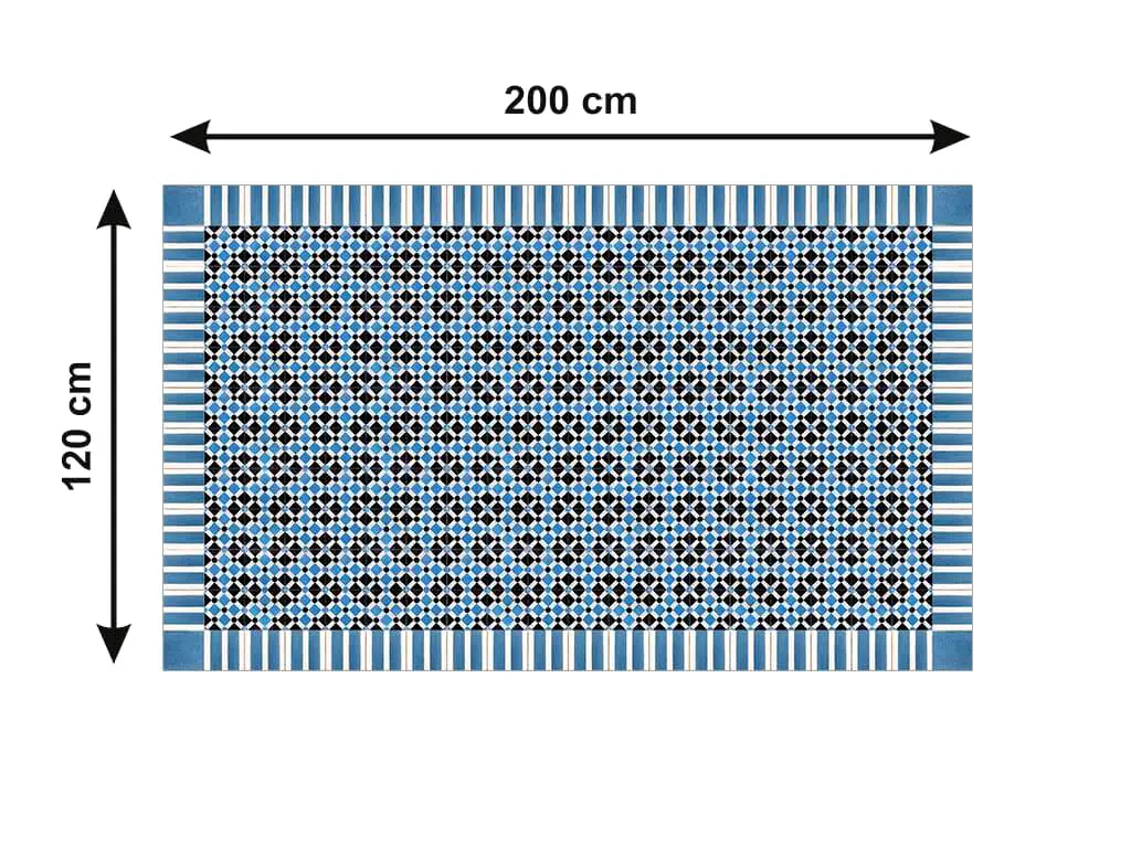 Autocolant gresie şi podele, Folina, model geometric, rolă de 200x120 cm