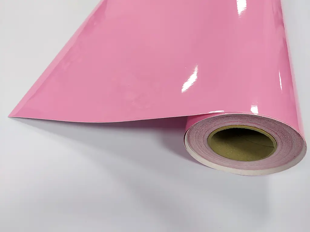 Autocolant roz lucios, Medium Pink 3653, X-Film, lățime 126 cm