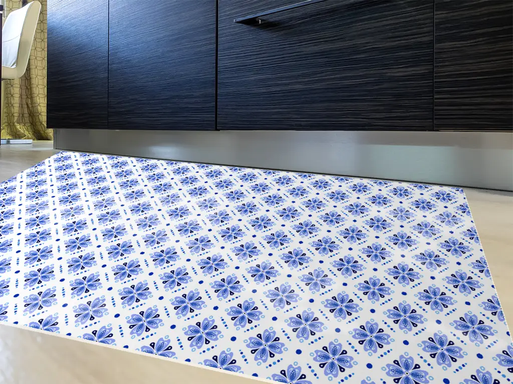 Covor antiderapant pentru bucătărie, din pvc, model Sebang, linoleum antiderapant la rolă de 80x158 cm