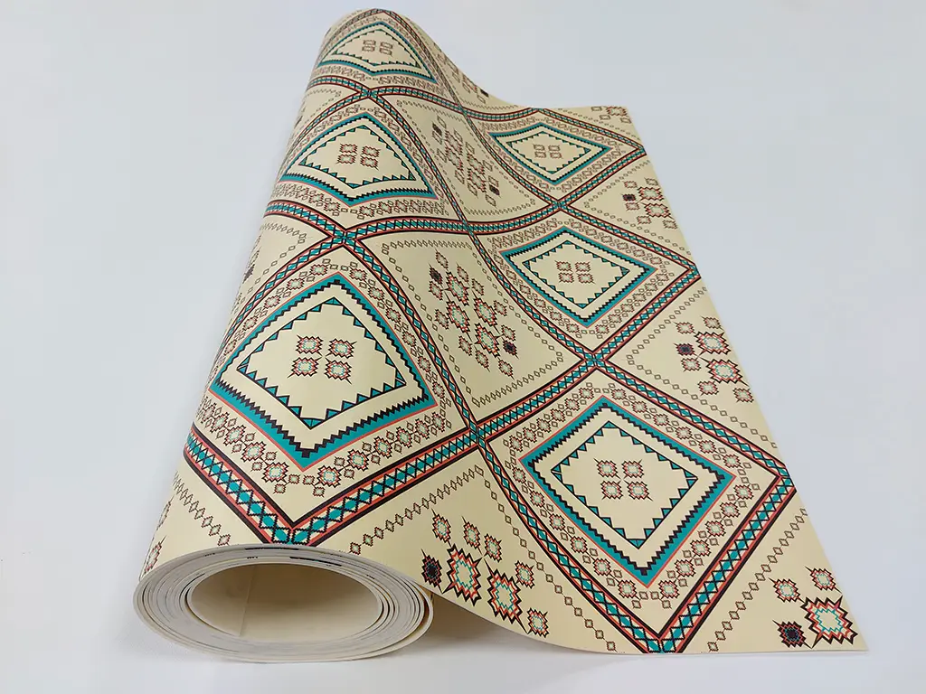 Covor antiderapant pentru bucătărie, din pvc, model Luxor, linoleum antiderapant la rolă de 80x158 cm