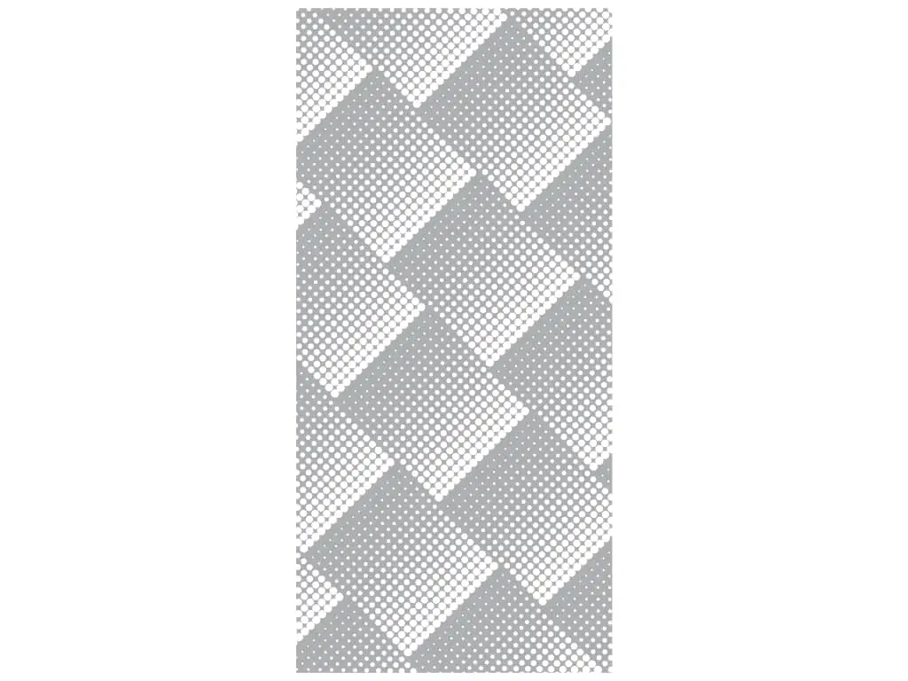 Folie cabină duş, Folina, sablare cu model geometric gri Dots, autoadezivă, rolă de 100x210 cm